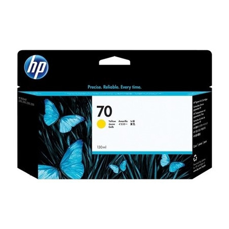 Cartouche jaune d'origine HP réf. 70 pour DesignJet Z2100/Z3100