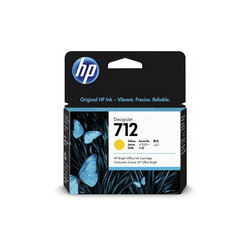 Cartouche HP 712 Jaune Origine - Conforme et reconnue