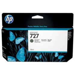 Cartouche Origine HP 727 Noir mat pour DesignJet T1500/T2500