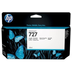Cartouche Origine HP 727 Noir photo pour DesignJet T 1500/2500