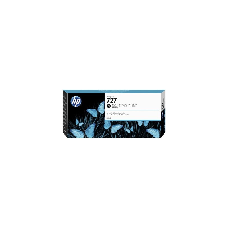 Cartouche HP 727XL Noir Photo Origine - Référence exacte OEM