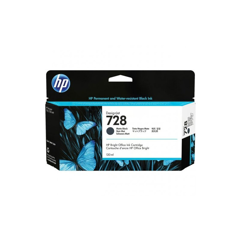 Cartouche D'encre HP 728 Noir Mat - Origine