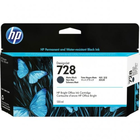 Cartouche D'encre HP 728 Noir Mat - Origine