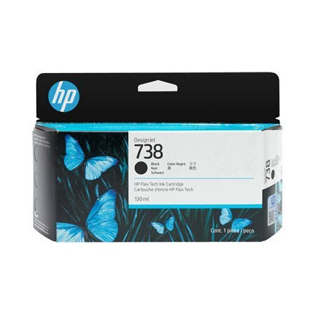 Cartouche d'encre HP 738 Noir · 130 ml