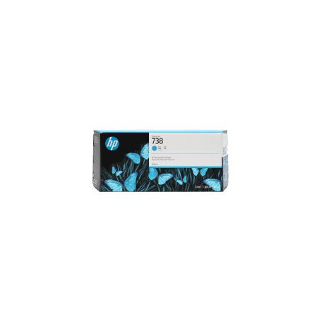 Cartouche d'origine HP 738 Cyan - Conforme et certifiée