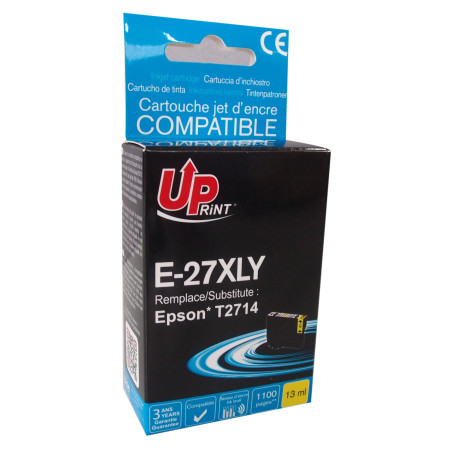 Cartouche UPrint jaune compatible Epson T2714 - Gamme Premium