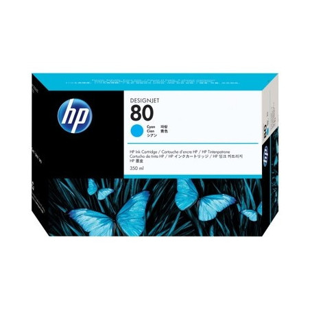 Cartouche Cyan HP Origine 80XL pour DesignJet 1050/1055