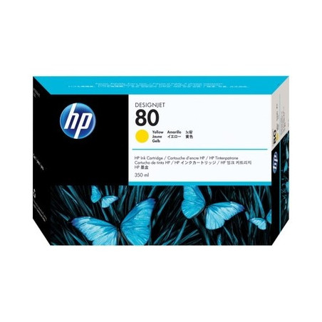 Cartouche Origine HP 80XL Jaune - Conforme et fiable