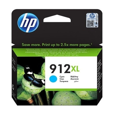 Cartouche d'origine HP 912XL Cyan pour OfficeJet 8010/8012/8013/8014