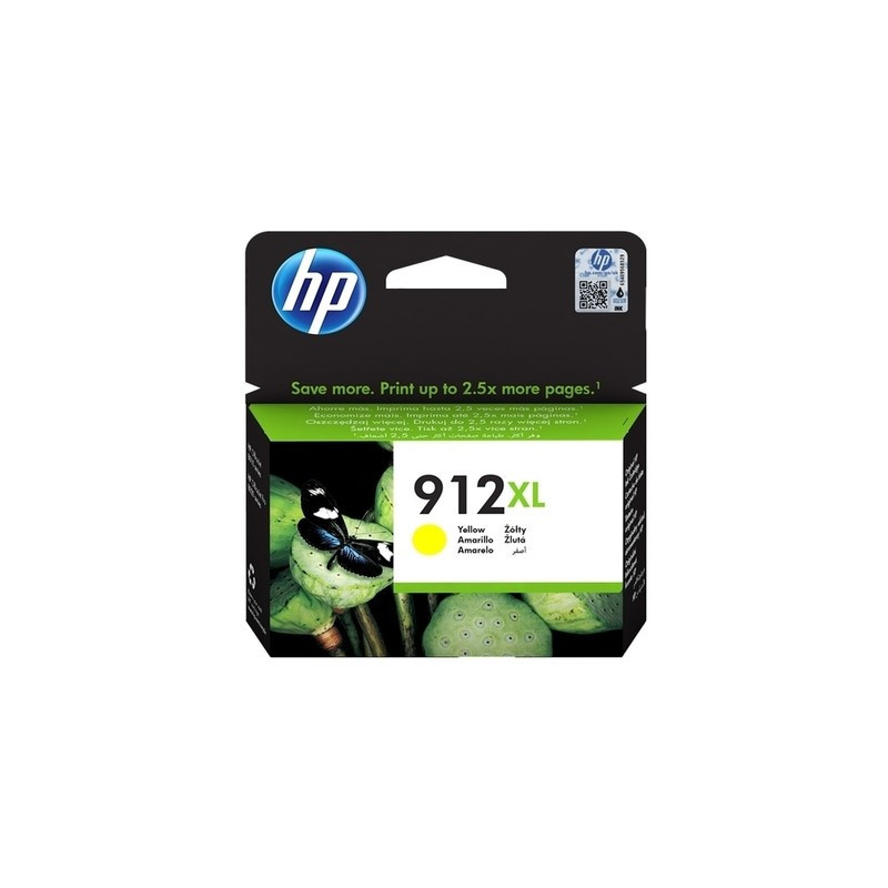Cartouche d'origine HP 912XL Jaune pour OfficeJet, conforme et fiable