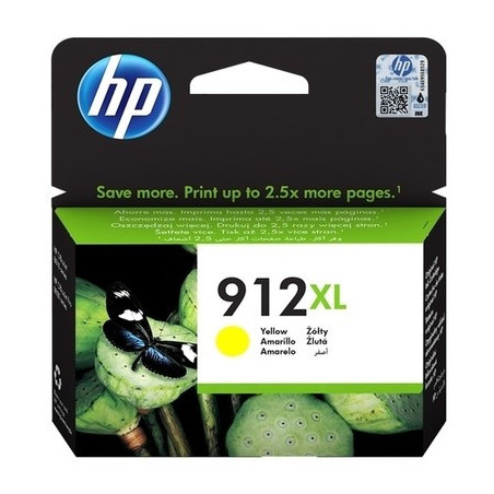Cartouche d'origine HP 912XL Jaune pour OfficeJet, conforme et fiable