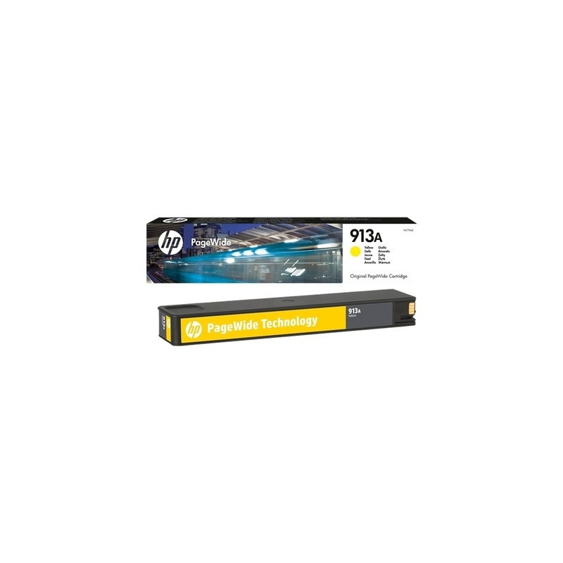 Cartouche Jaune Origine HP 913 – Conforme et calibrée pour vos