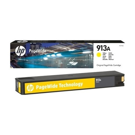 Cartouche Jaune Origine HP 913 – Conforme et calibrée pour vos