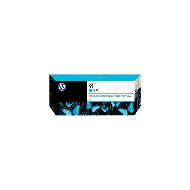 Cartouche Origine HP 91 Cyan - Conforme et calibrée