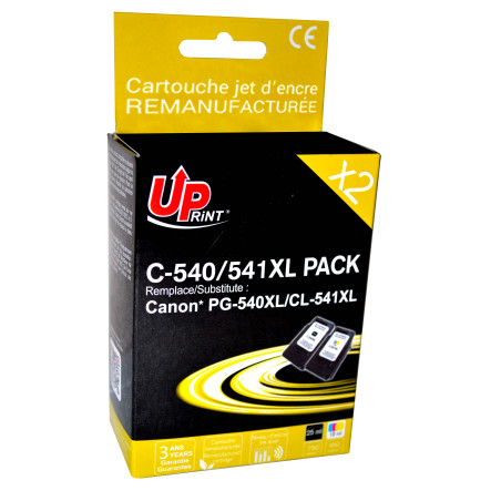 UPrint Premium cartouches compatibles Canon PG-540XL-CL541XL, BK+CL