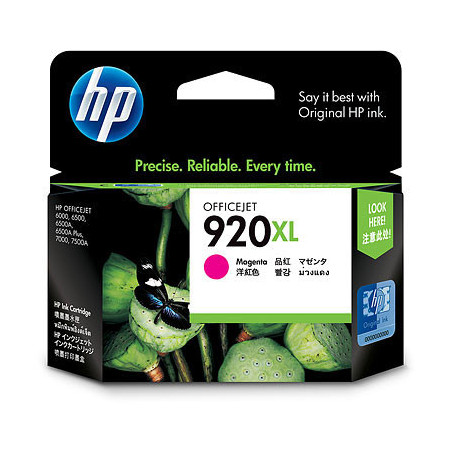Cartouche d'origine HP 920XL Magenta pour OfficeJet 6000 6500