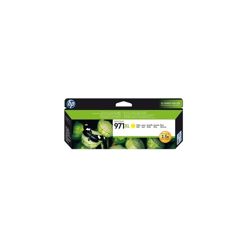 Cartouche Jaune Origine HP 971XL pour OfficeJet Pro X 450/470