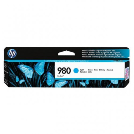 Cartouche Origine HP 980 Cyan - Conforme à l'imprimante
