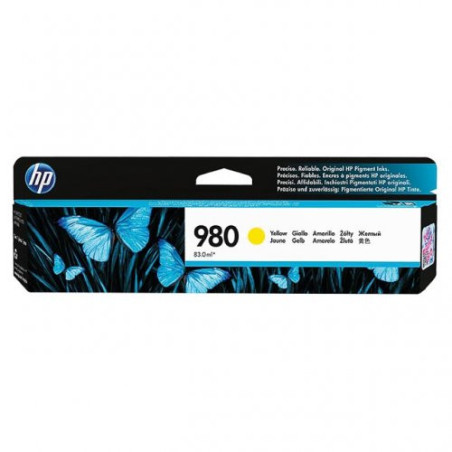 Cartouche d'origine HP Jaune 980 pour imprimantes OfficeJet