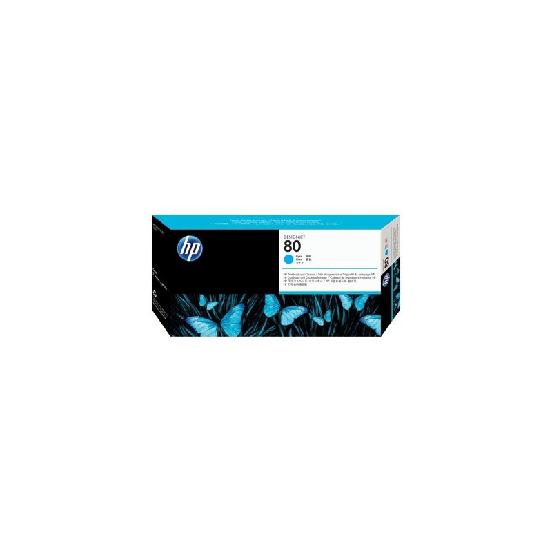 Cartouche Origine HP C4821A Cyan - Référence 80