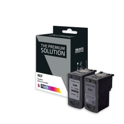 Pack de 2 — Cartouche D'encre Compatible CANON PG40 Noir + Tricolor | 1er Prix