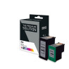 Cartouche Compatible HP C8767EE Pack x 2 Noir + Tricolore