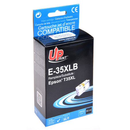Cartouche UPrint Noir XL pour imprimantes Epson T3591 BK XL