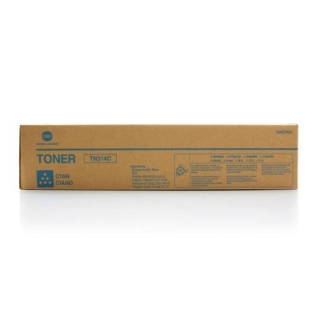 Cartouche d'origine cyan 314 pour Konica Minolta Bizhub C 353, 20