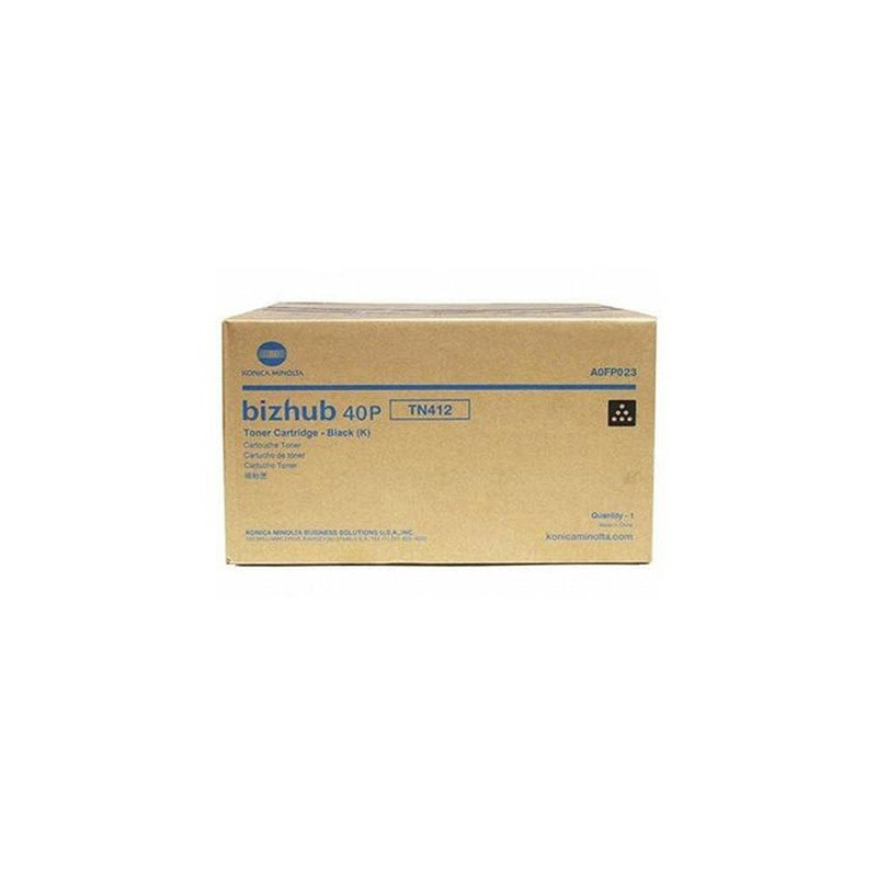 Cartouche d'origine Konica Minolta 412 pour Bizhub 40 P/PX, noir