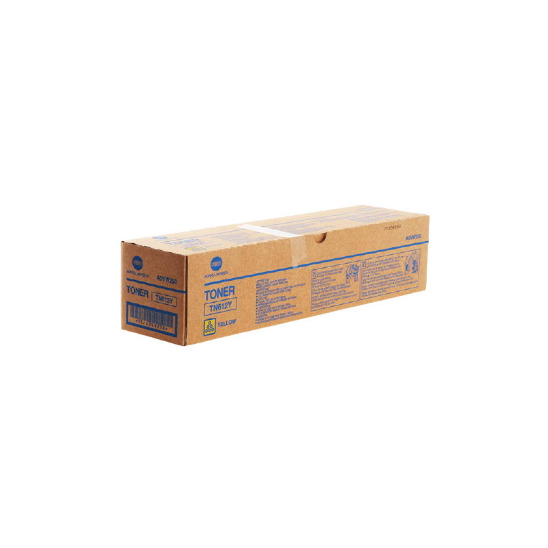Cartouche jaune Origine pour Konica Minolta, référence 612