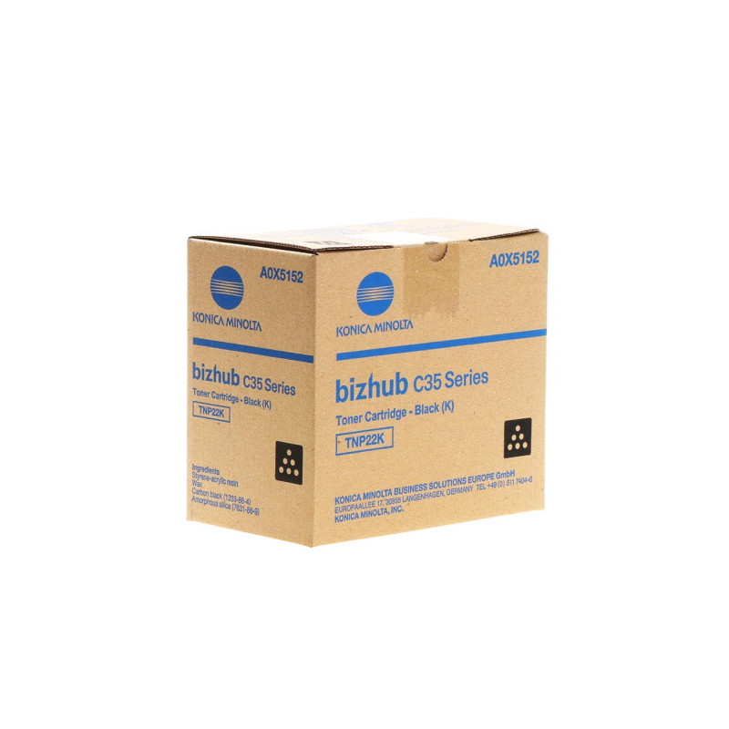 Cartouche d'origine Konica Minolta 22 pour Bizhub C 35 / C 35 P