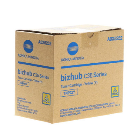 Cartouche/toner Origine Jaune pour Konica Minolta Bizhub C 35 et C