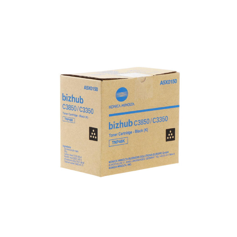 Cartouche Origine Noir 48 pour Konica Minolta C 3350/3850/3850 FS
