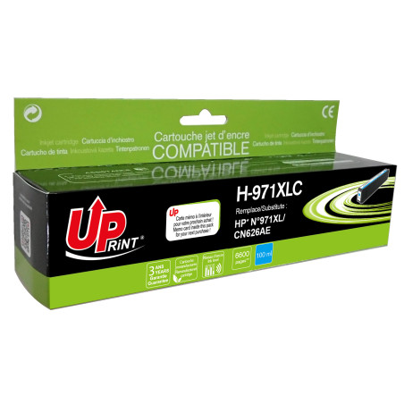 Cartouche Premium Cyan UPrint pour HP OfficeJet Pro X 450/470