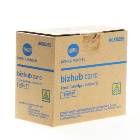 Toner Laser Original Konica Minolta 55 Jaune (OEM 55)