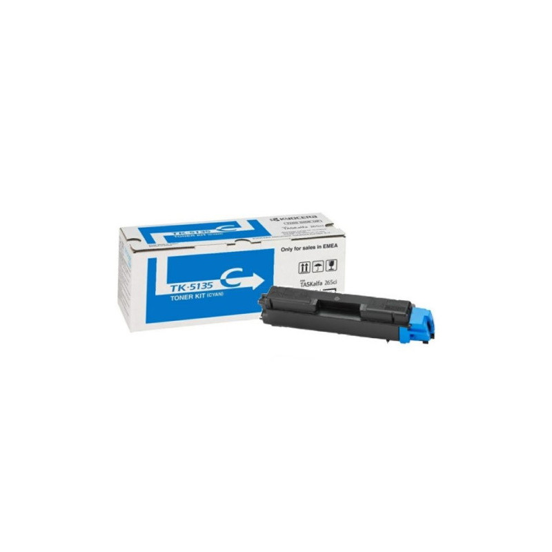 Cartouche cyan d'origine Kyocera 5135 pour TASKAlfa 260/265/266 ci