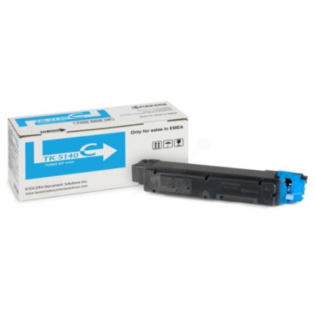 Cartouche d'origine TK-5140C Cyan pour Kyocera ECOSYS M6030/6530 et