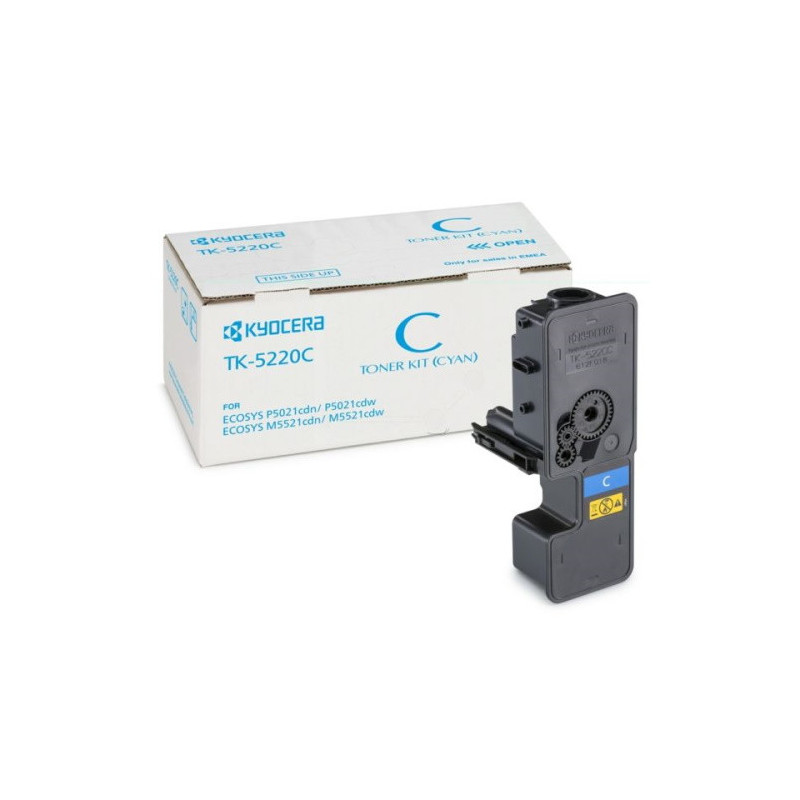 Cartouche cyan Origine Kyocera pour ECOSYS M5521/ P5021 - Réf. 5220