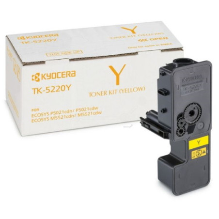Cartouche jaune Origine Kyocera 5220 pour imprimantes ECOSYS