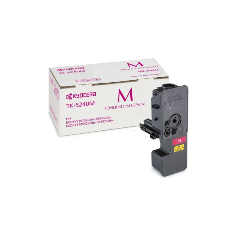 Cartouche d'origine TK-5240M pour imprimantes Kyocera ECOSYS M5526 &