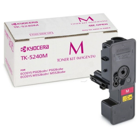 Cartouche d'origine TK-5240M pour imprimantes Kyocera ECOSYS M5526 &
