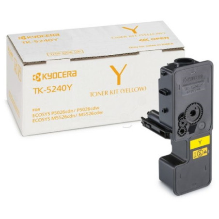 Cartouche jaune TK-5240Y Origine pour Kyocera ECOSYS M5526/P5026
