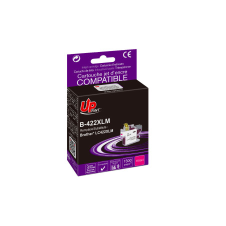 Cartouche Premium Magenta UPrint LC422XLM compatible Brother MFC-J