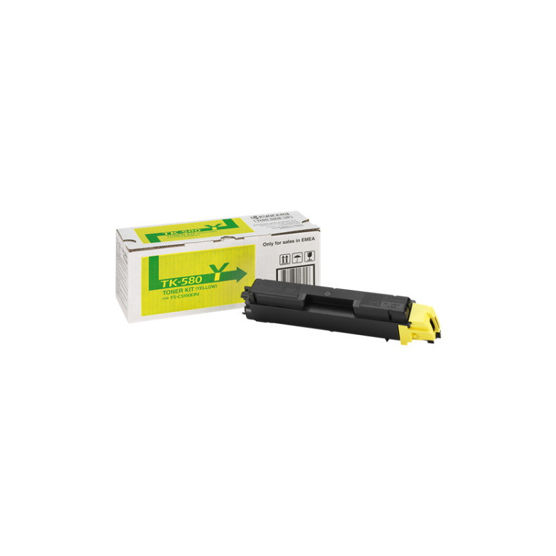 Cartouche Jaune Origine Kyocera 1T02KTANL0 / TK580Y pour imprimantes