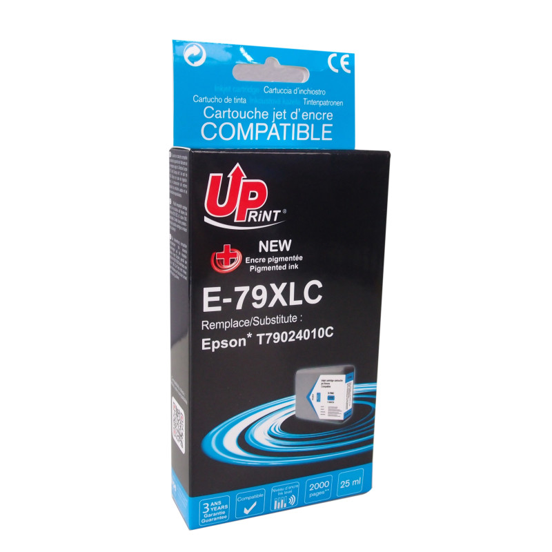 Cartouche Cyan Premium UPrint pour imprimantes Epson T79024010