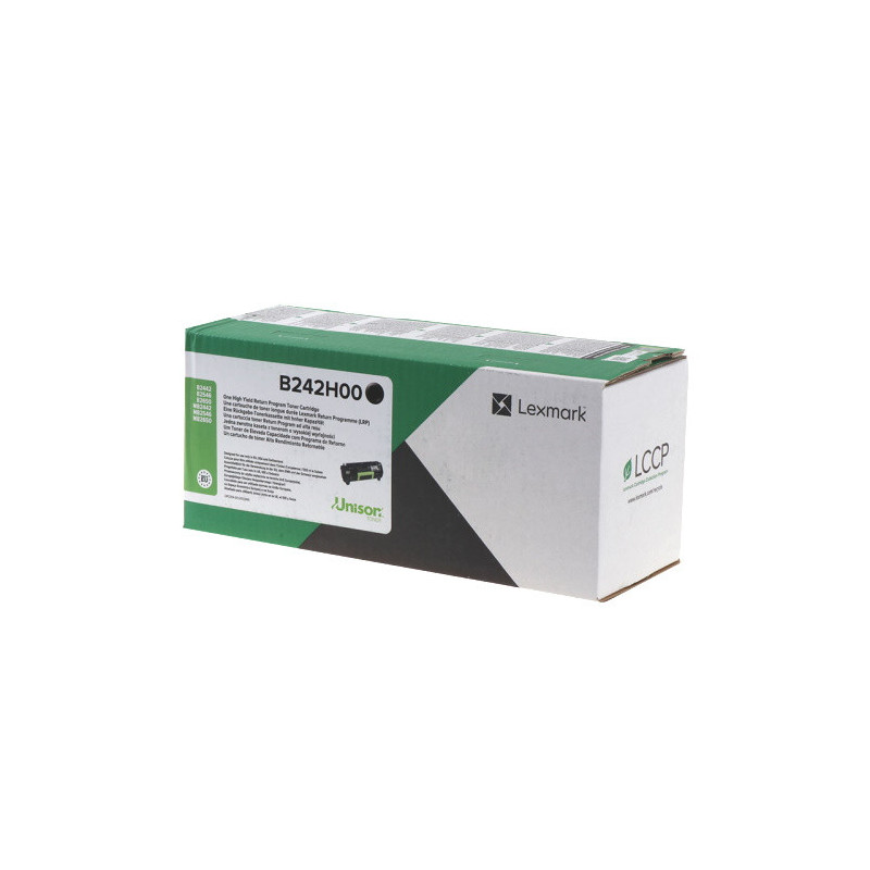 Cartouche Toner Noir Origine Lexmark 242H pour B 2400 Series