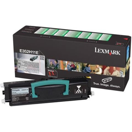 Cartouche Origine Lexmark E350 Noir pour E 350, E 352, E 350 D, E