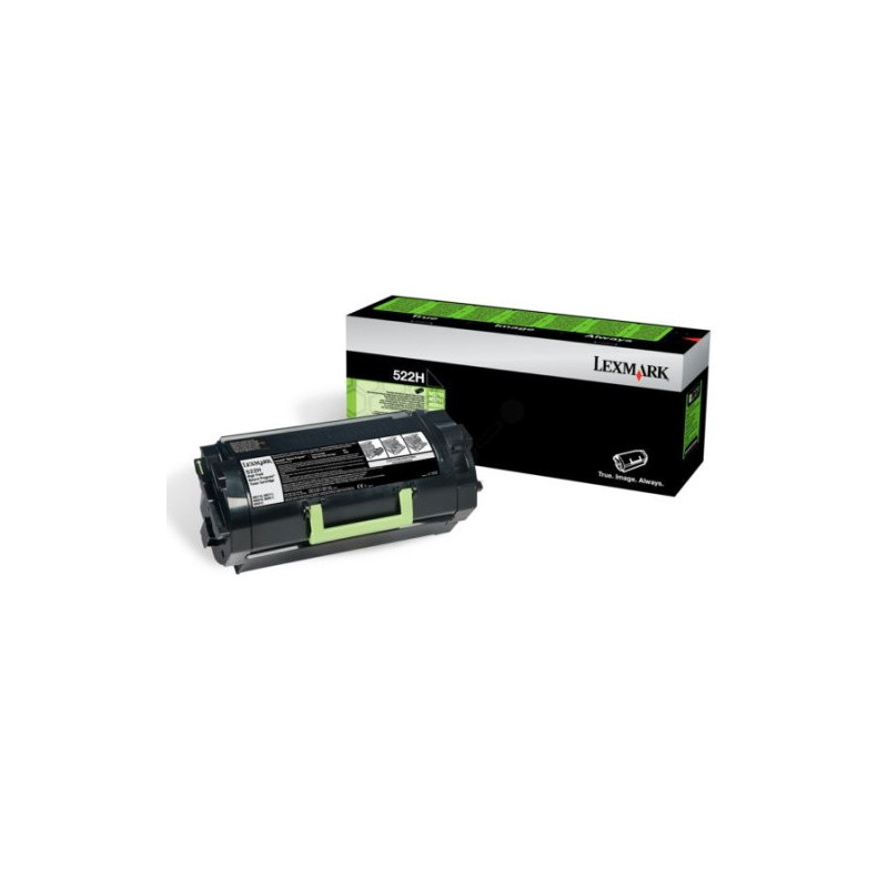 Cartouche Origine Lexmark 522H Noir pour Lexmark MS 810 / MS 811