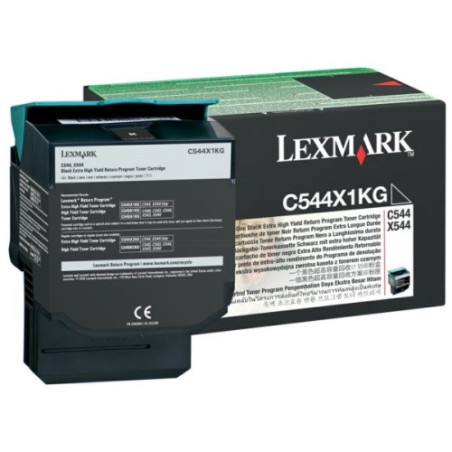 Cartouche d'origine Lexmark 0C544X1KG pour imprimantes Lexmark C 544