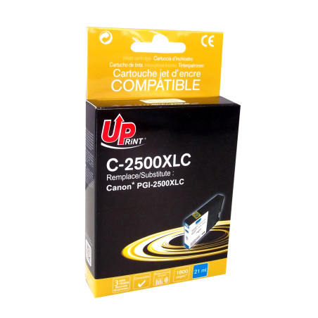 Cartouche d'encre UPrint compatible Canon PGI-2500XL Cyan · 1 800